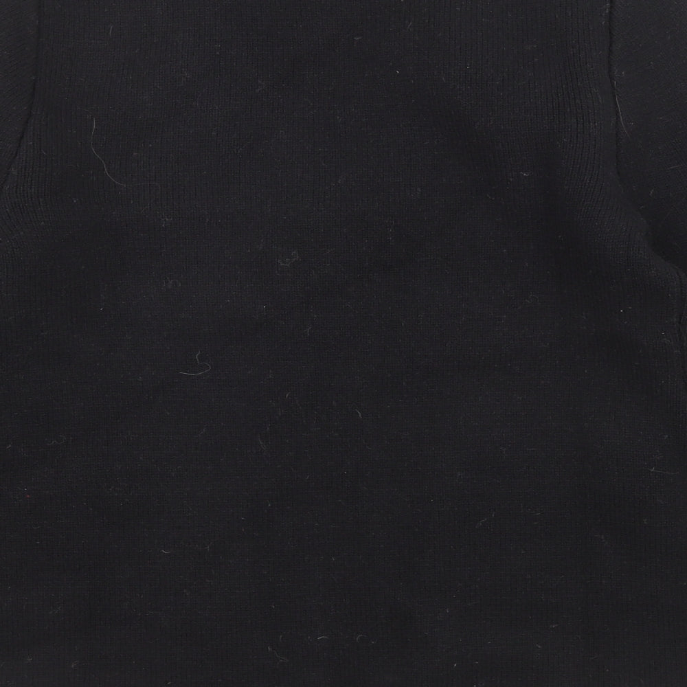 H&M Womens Black V-Neck Wool Cardigan Jumper Size S - Pockets