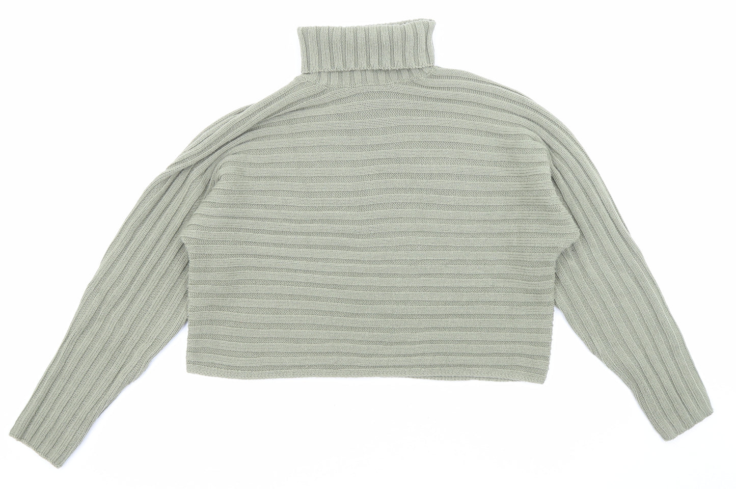 New Look Girls Green Roll Neck Acrylic Pullover Jumper Size 12-13 Years Pullover