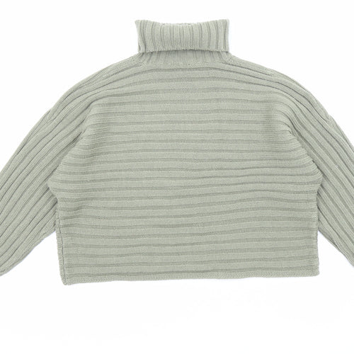 New Look Girls Green Roll Neck Acrylic Pullover Jumper Size 12-13 Years Pullover