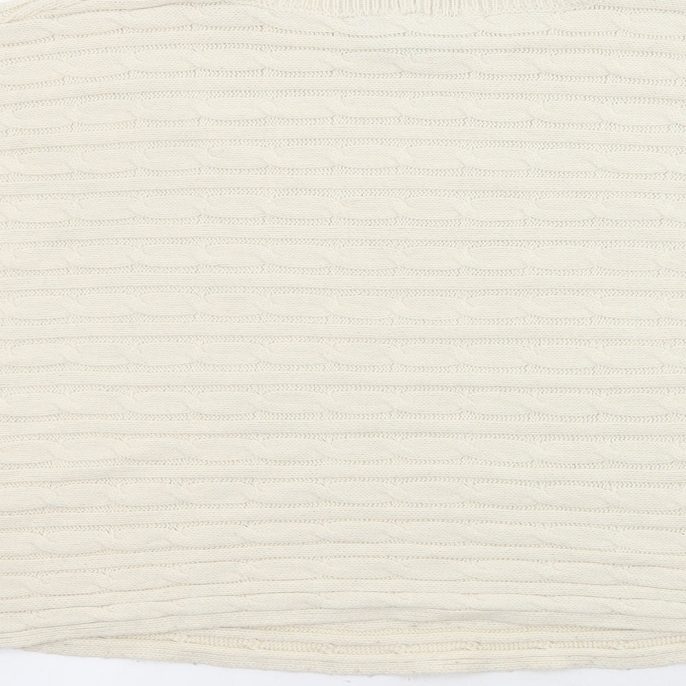 New Look Womens Beige Roll Neck Acrylic Pullover Jumper Size S
