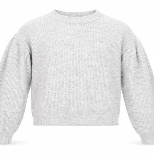 H&M Girls Grey Crew Neck Acrylic Pullover Jumper Size 10-11 Years Pullover - Cropped, Size 10-12 years