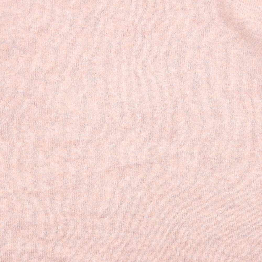 Monsoon Womens Pink Crew Neck Acrylic Pullover Jumper Size M