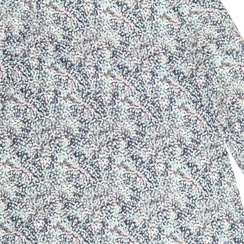 Marks and Spencer Womens Multicoloured Floral Viscose A-Line Size 22 Crew Neck Pullover