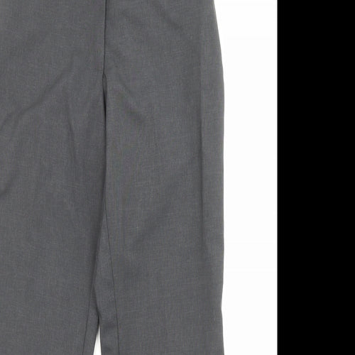 Damart Womens Grey Polyester Trousers Size 8 L26 in Regular Zip - Pockets