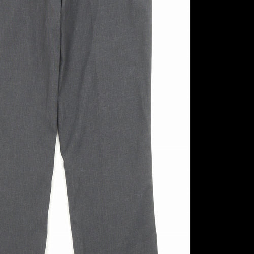 Damart Womens Grey Polyester Trousers Size 8 L26 in Regular Zip - Pockets