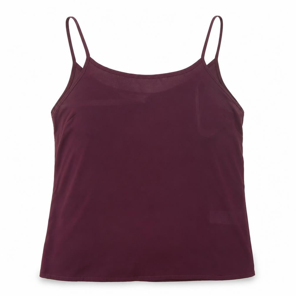 New Look Womens Purple Polyester Camisole Blouse Size 10 Scoop Neck