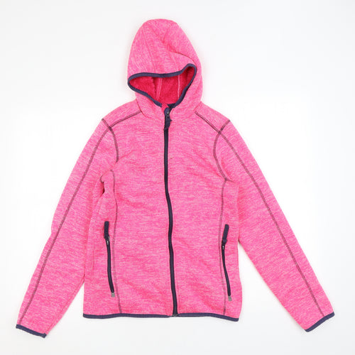 YFK Girls Pink Jacket Size 12 Years Zip
