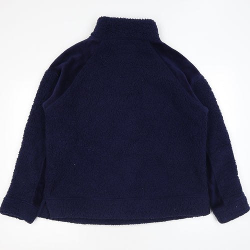 NEXT Womens Blue Polyester Pullover Sweatshirt Size M Snap