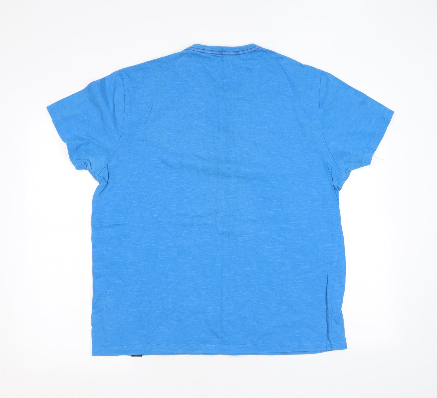 Joules Mens Blue Cotton T-Shirt Size XL Round Neck - Pig, Flippin Grilliant