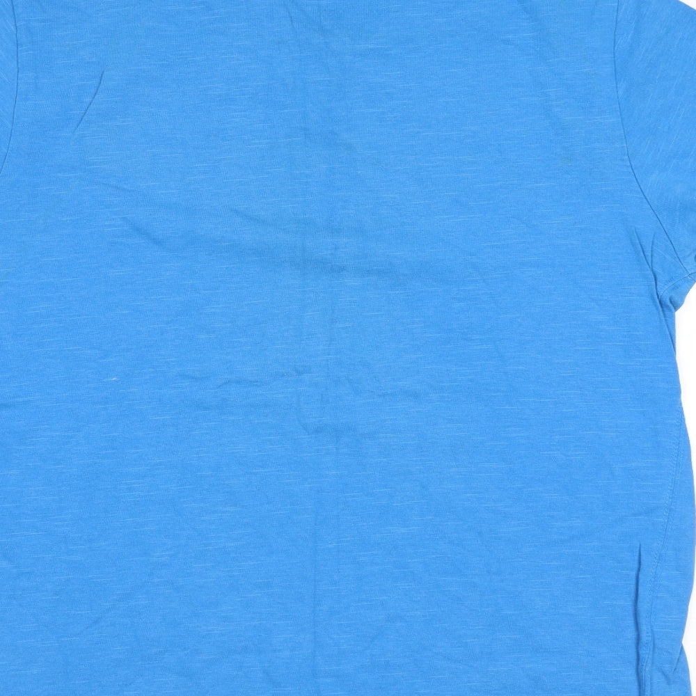Joules Mens Blue Cotton T-Shirt Size XL Round Neck - Pig, Flippin Grilliant