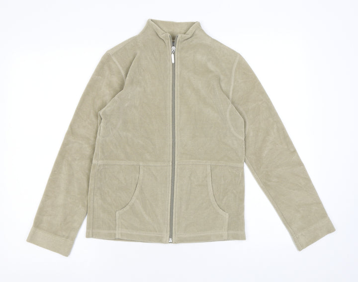 Per Una Womens Beige Jacket Size 10 Zip