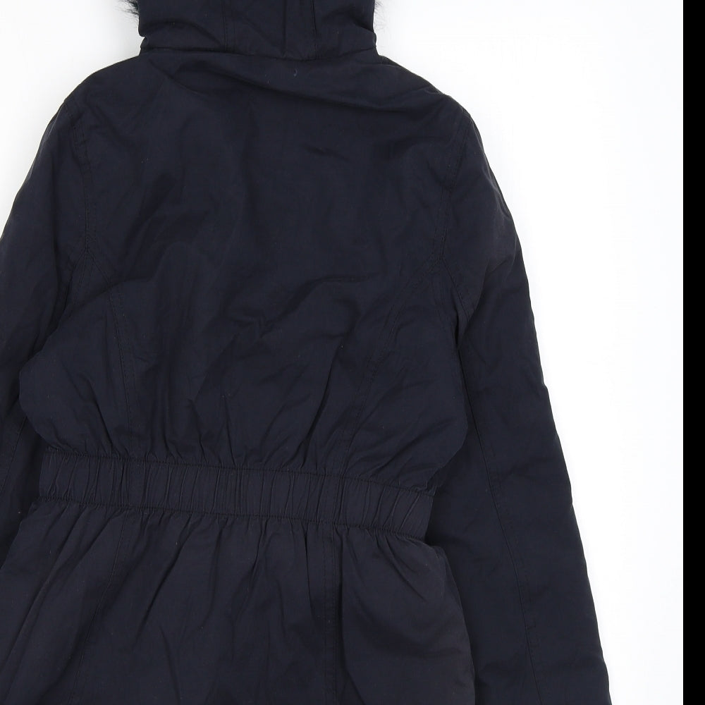 Blue Zoo Girls Blue Anorak Coat Size 9-10 Years Zip