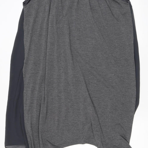 Label Lab Womens Grey Polyester Kaftan Size 14 Round Neck Pullover