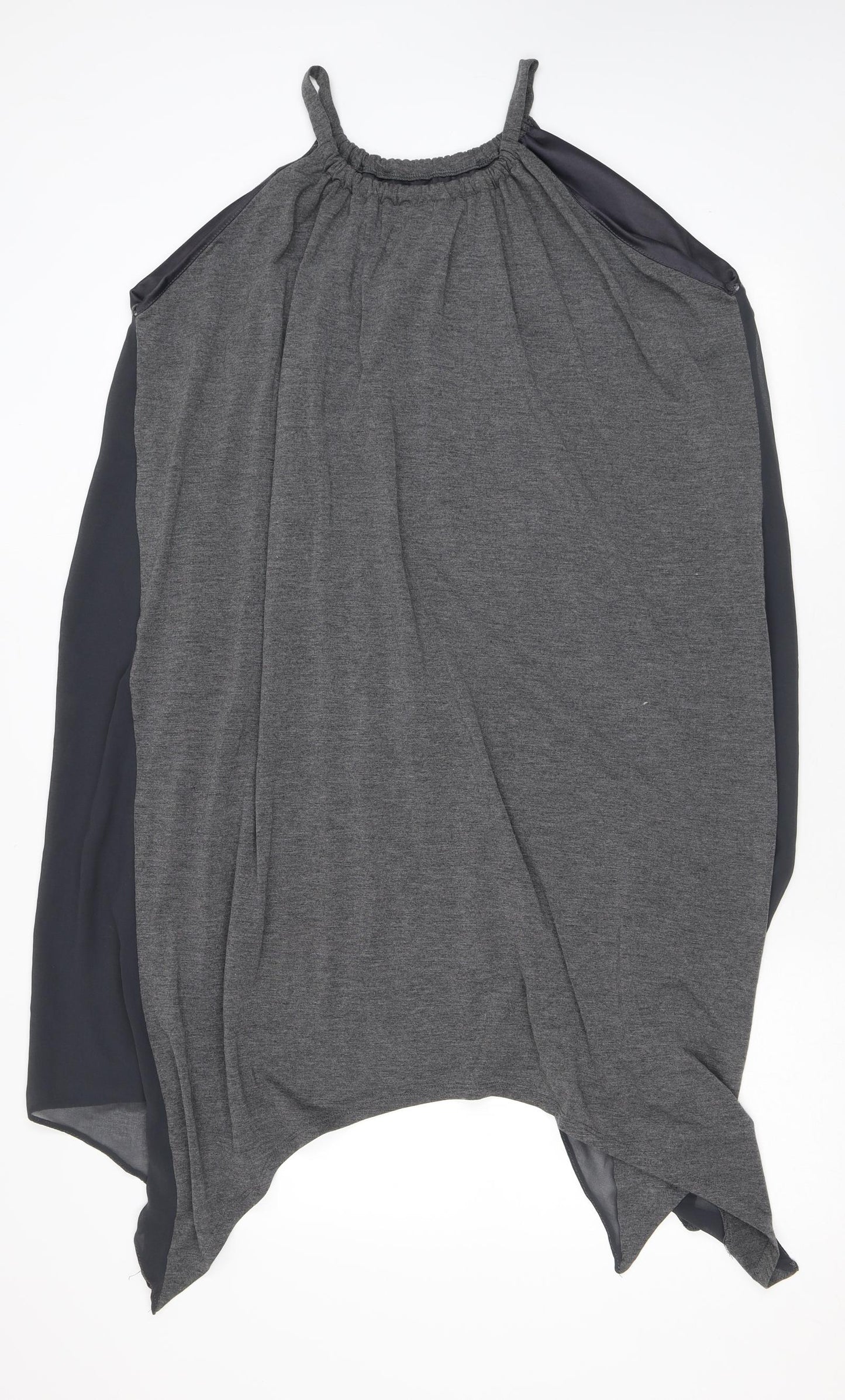 Label Lab Womens Grey Polyester Kaftan Size 14 Round Neck Pullover