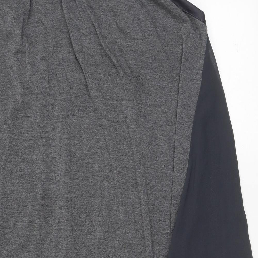 Label Lab Womens Grey Polyester Kaftan Size 14 Round Neck Pullover