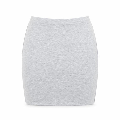 Boohoo Womens Grey Polyester Bandage Skirt Size 8 - Elastic Waist
