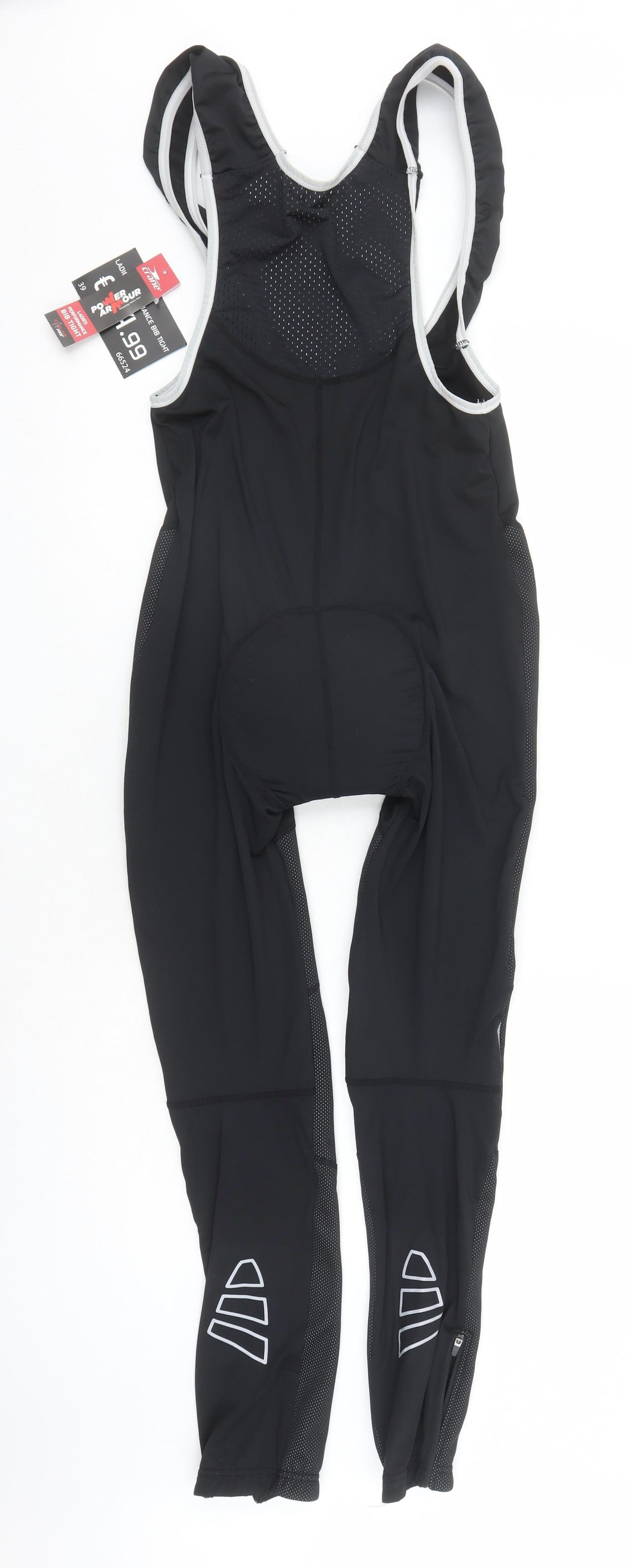 Crane Womens Black Polyester Compression Leggings Size 12 L27 in Regular Pullover - Cycling