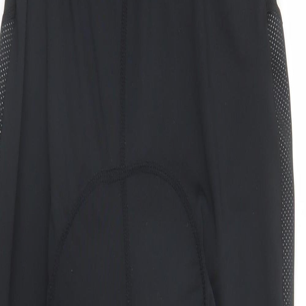 Crane Womens Black Polyester Compression Leggings Size 12 L27 in Regular Pullover - Cycling