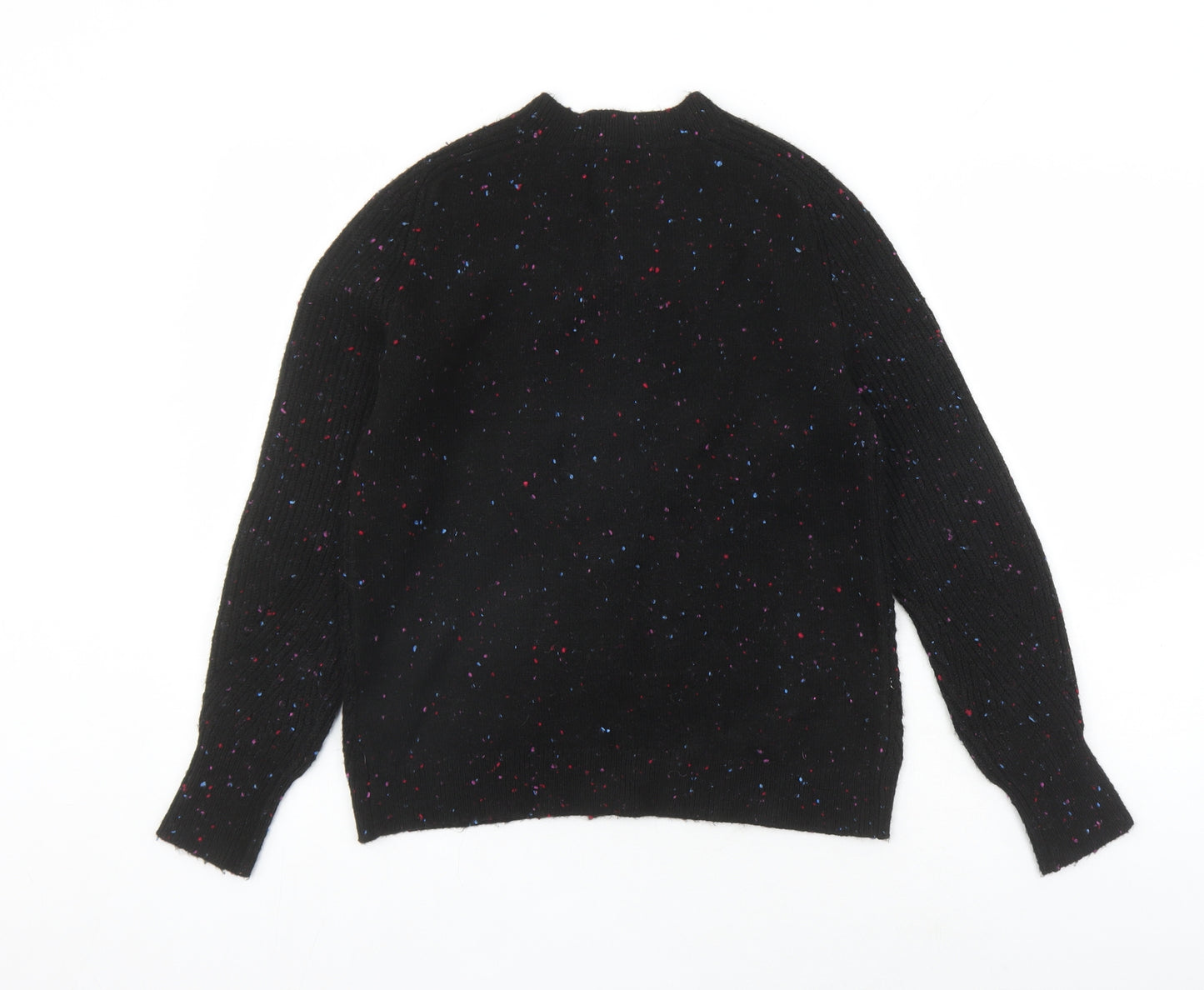 Marks and Spencer Womens Black Round Neck Acrylic Cardigan Jumper Size S - Buttons, Flex's of colour
