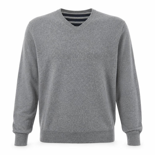 Blue Harbour Mens Green V-Neck Cotton Pullover Jumper Size M Long Sleeve