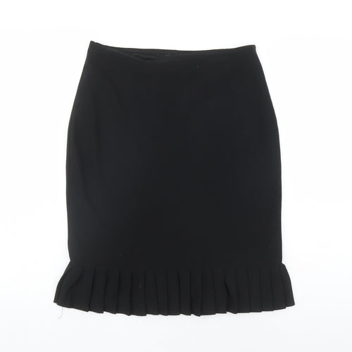 Ego Womens Black Polyester Trumpet Skirt Size 12 - Elastic Waist