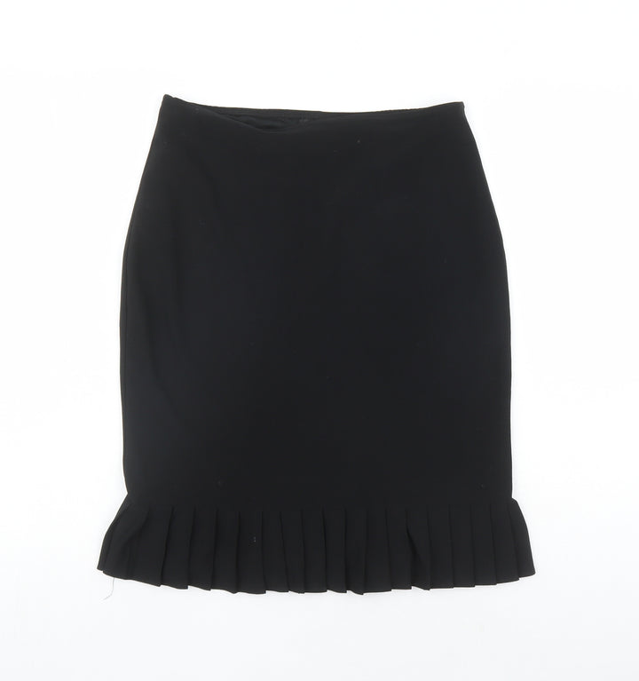 Ego Womens Black Polyester Trumpet Skirt Size 12 - Elastic Waist