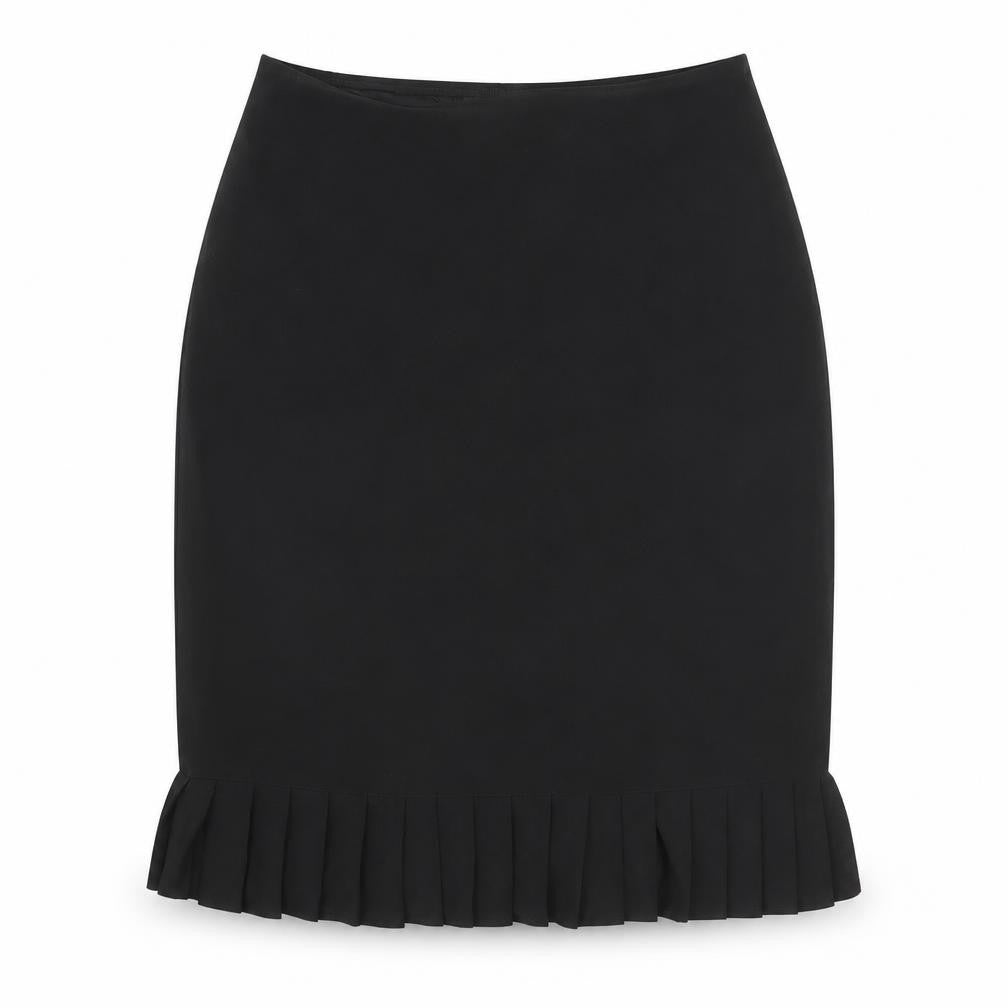 Ego Womens Black Polyester Trumpet Skirt Size 12 - Elastic Waist