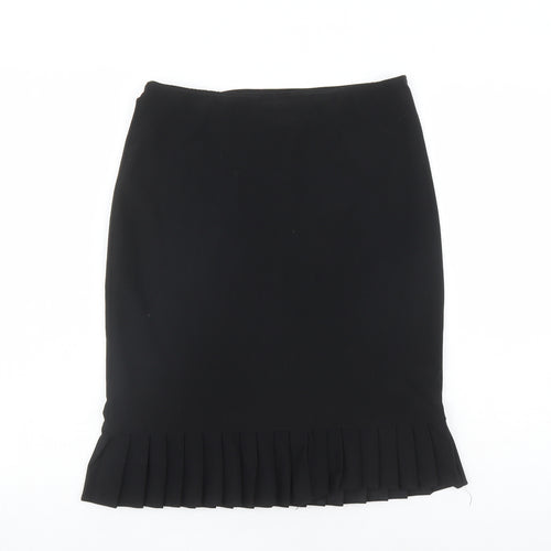 Ego Womens Black Polyester Trumpet Skirt Size 12 - Elastic Waist