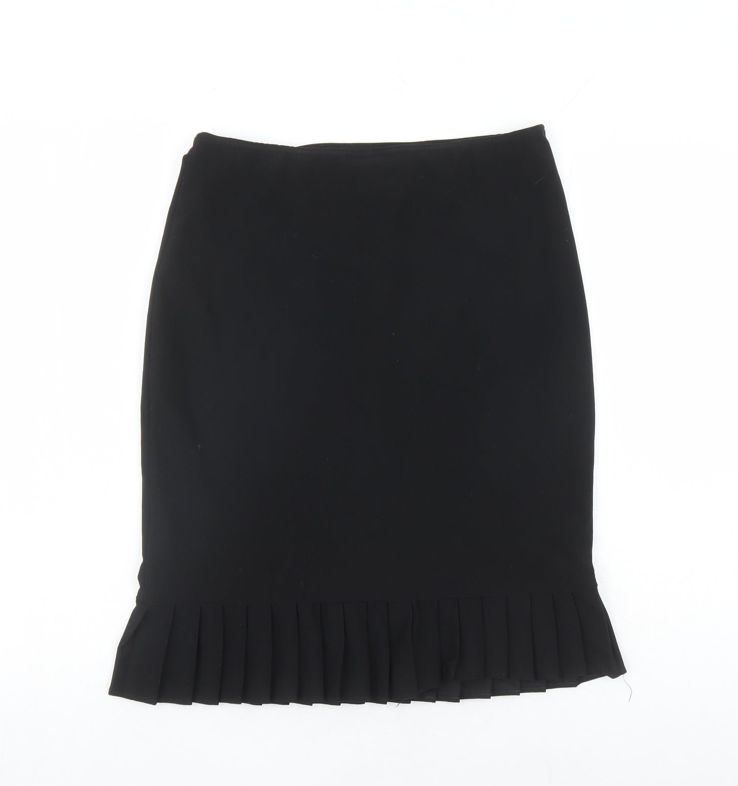 Ego Womens Black Polyester Trumpet Skirt Size 12 - Elastic Waist