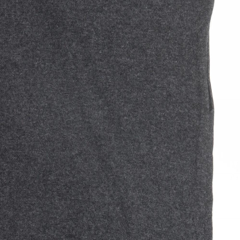 Per Una Womens Grey Round Neck Polyamide Pullover Jumper Size 10 - Pockets