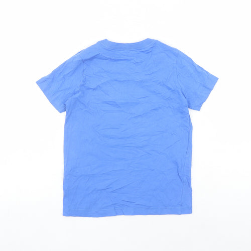 Nike Boys Blue Cotton Pullover T-Shirt Size XS Round Neck Pullover