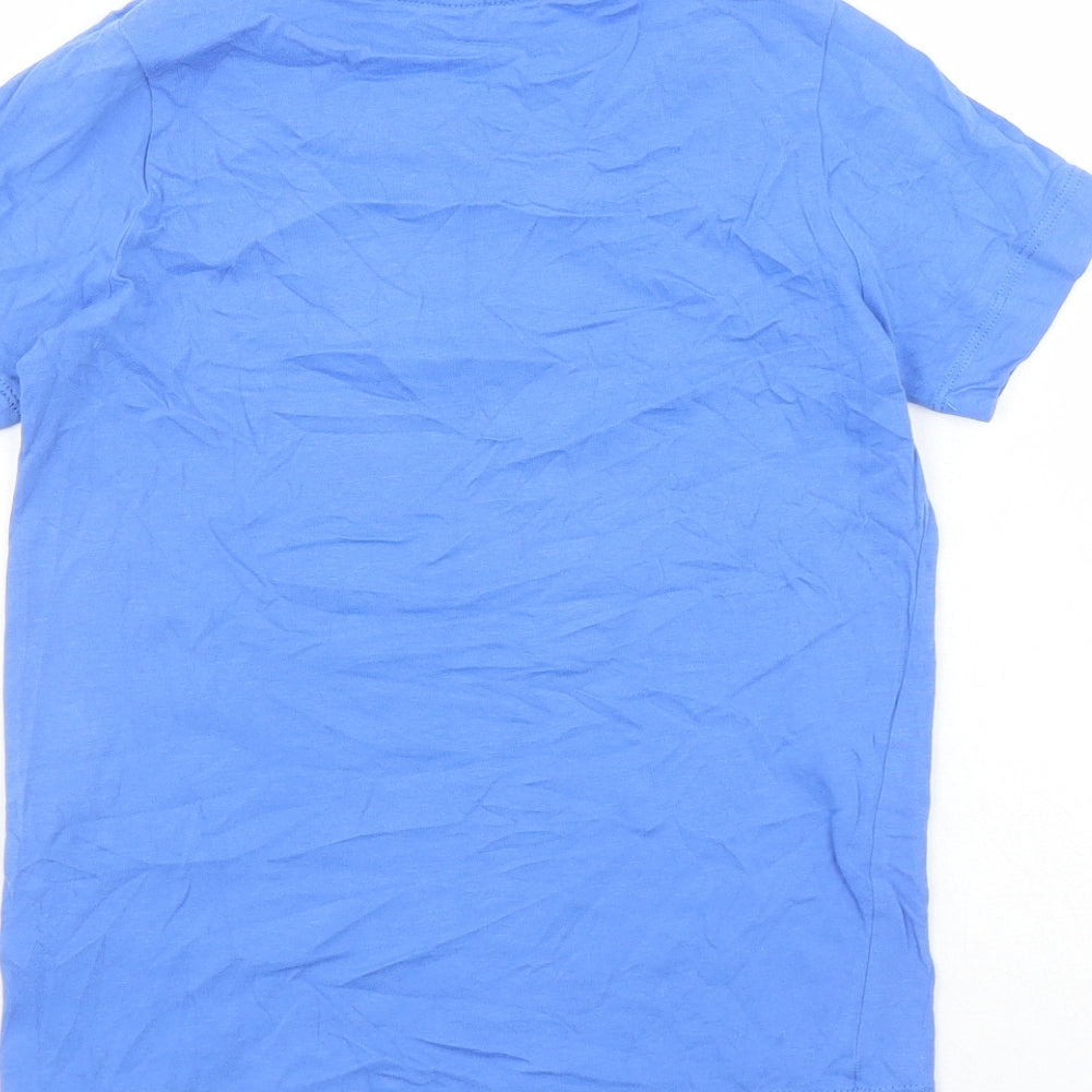 Nike Boys Blue Cotton Pullover T-Shirt Size XS Round Neck Pullover