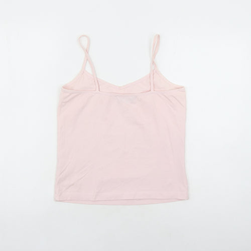 Great Plains Womens Pink Cotton Camisole Tank Size L V-Neck