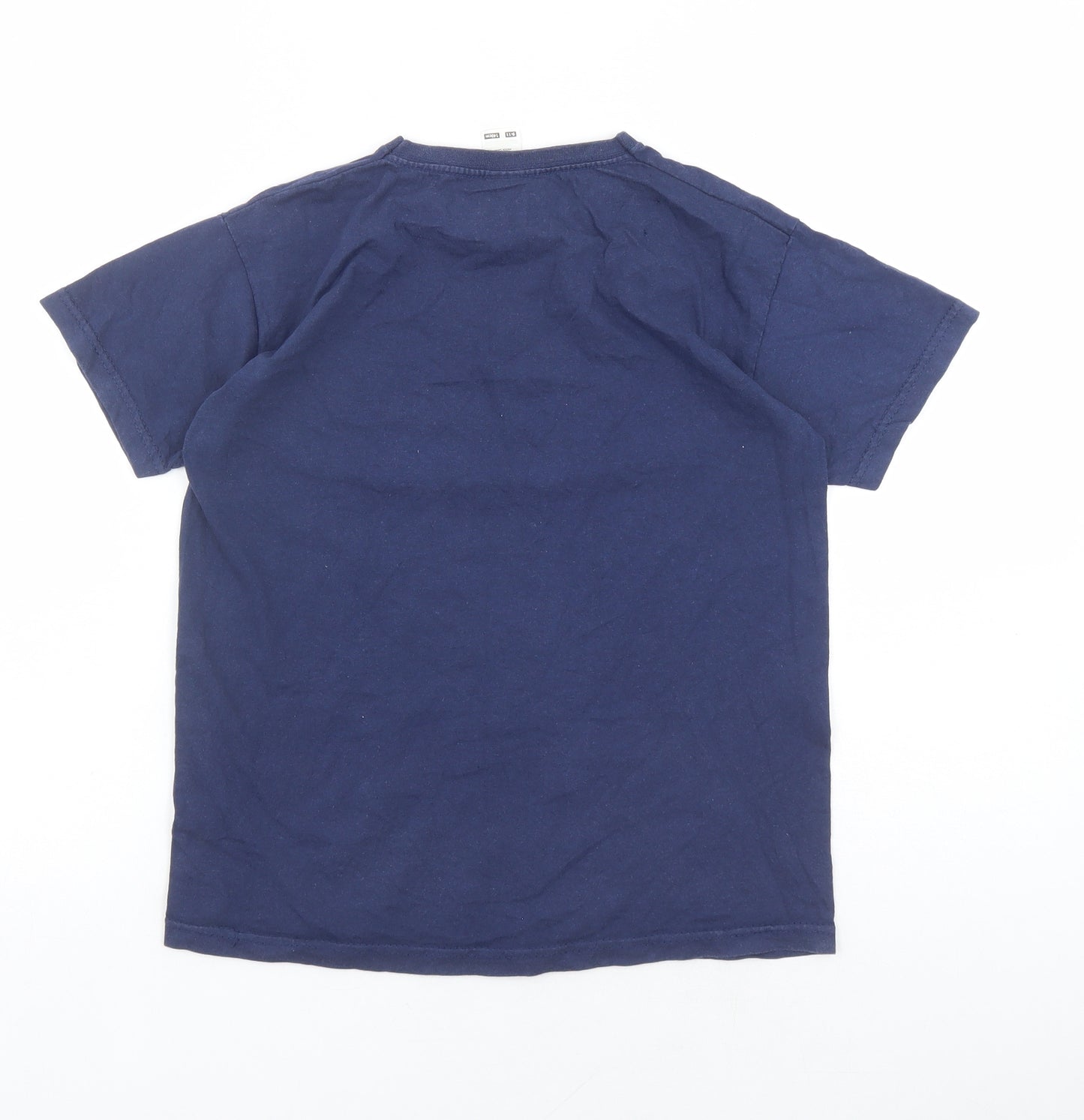NASA Boys Blue Cotton Basic T-Shirt Size 9-10 Years Round Neck Pullover - Space shuttle, Size 9-11 Years