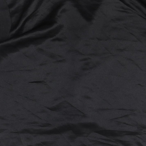 Nahila London Womens Black Polyester Basic Button-Up Size 18 Collared