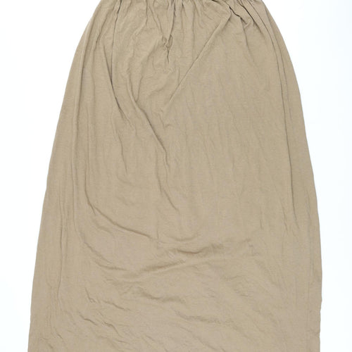 H&M Womens Brown Modal Maxi Size 10 Scoop Neck Pullover