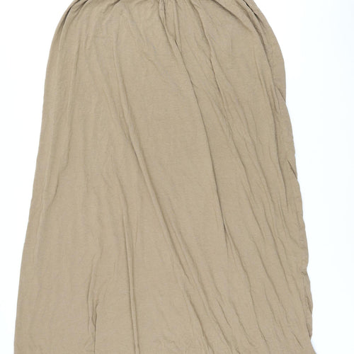 H&M Womens Brown Modal Maxi Size 10 Scoop Neck Pullover
