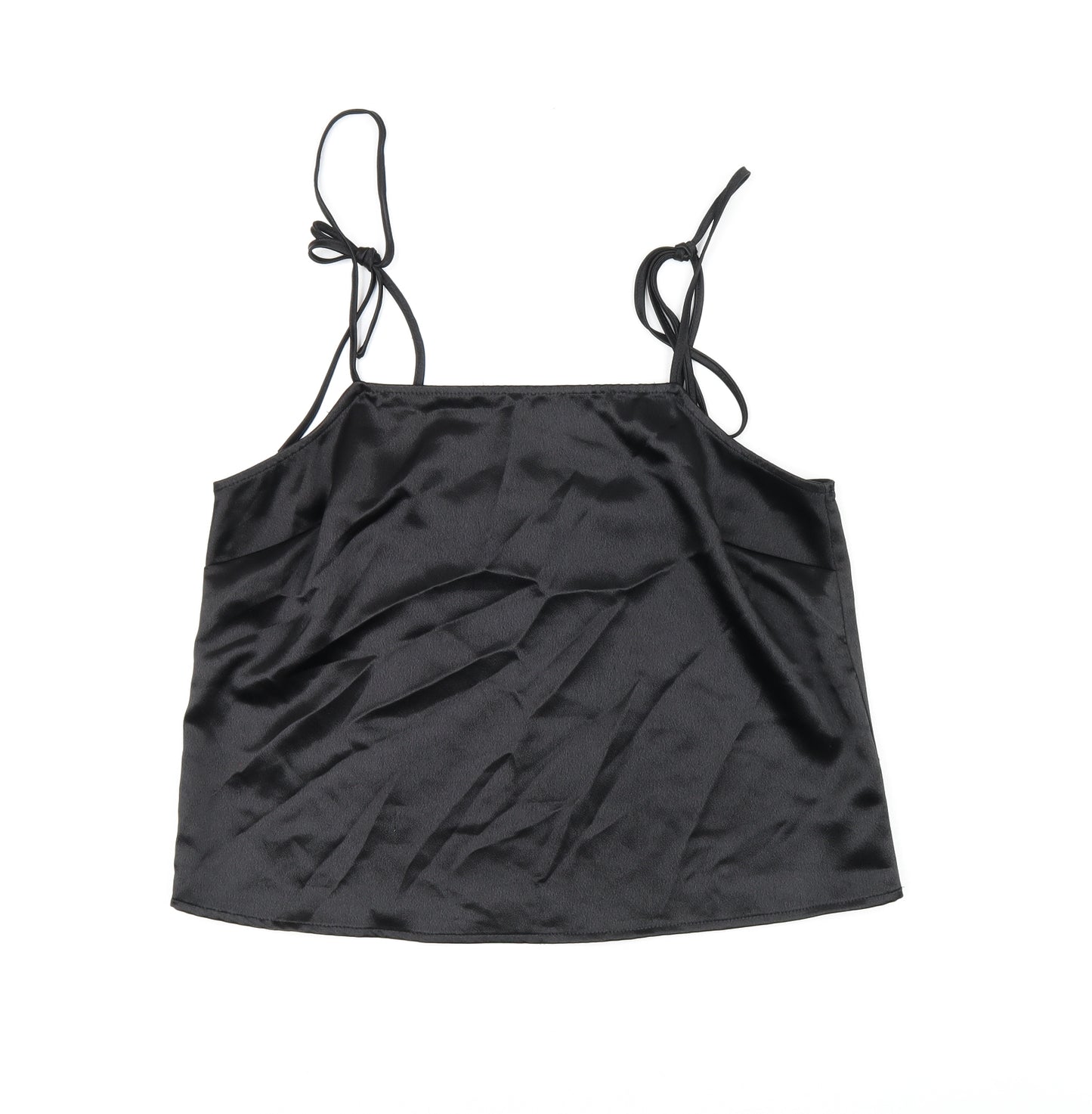 ASOS Womens Black Polyester Camisole Tank Size 12 Square Neck