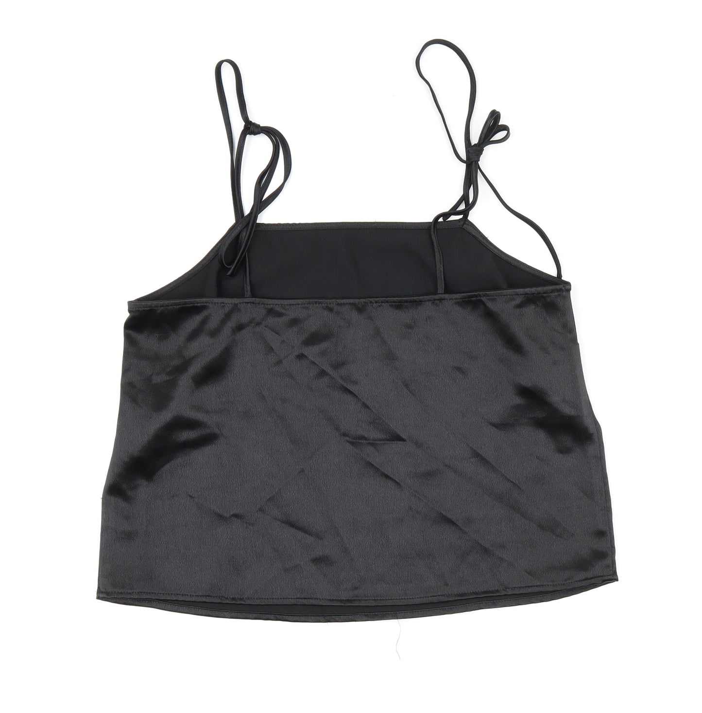 ASOS Womens Black Polyester Camisole Tank Size 12 Square Neck