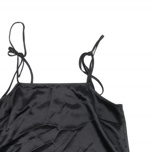 ASOS Womens Black Polyester Camisole Tank Size 12 Square Neck