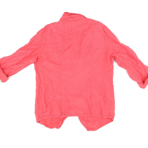 Monsoon Womens Pink Viscose Wrap Blouse Size 10 V-Neck