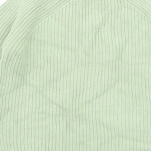 Marks and Spencer Womens Green Round Neck Acetate Pullover Jumper Size S