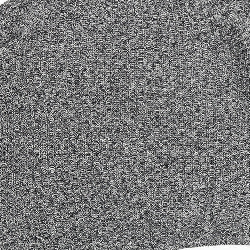 H&M Womens Black Round Neck Cotton Pullover Jumper Size S