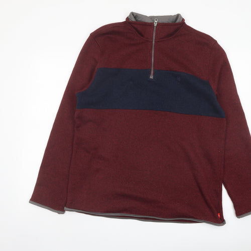 IZOD Mens Red Polyester Pullover Sweatshirt Size L