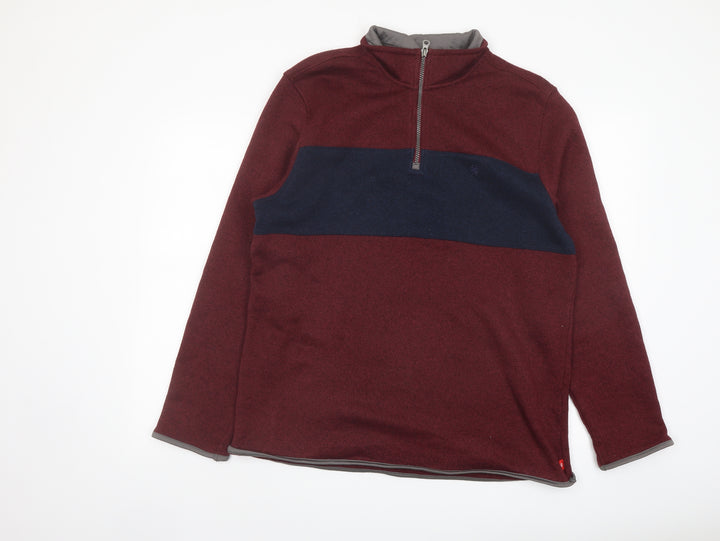 IZOD Mens Red Polyester Pullover Sweatshirt Size L