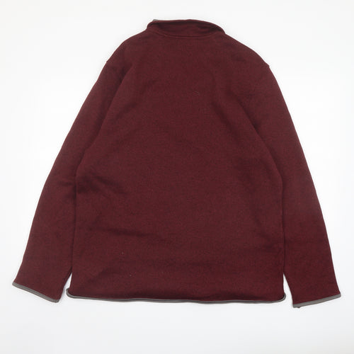IZOD Mens Red Polyester Pullover Sweatshirt Size L