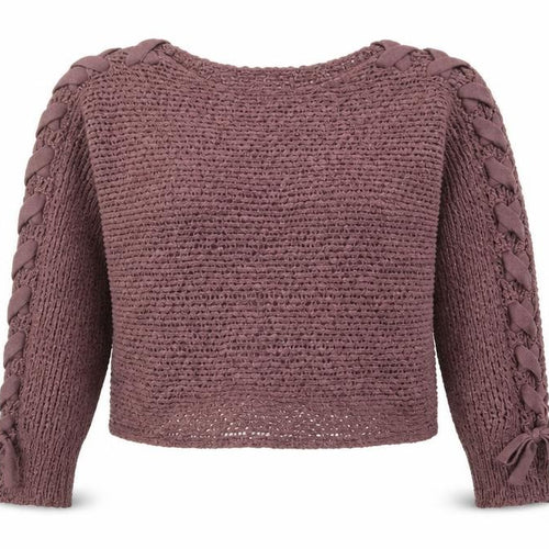 Cashel Womens Purple Boat Neck Acrylic Pullover Jumper Size XL