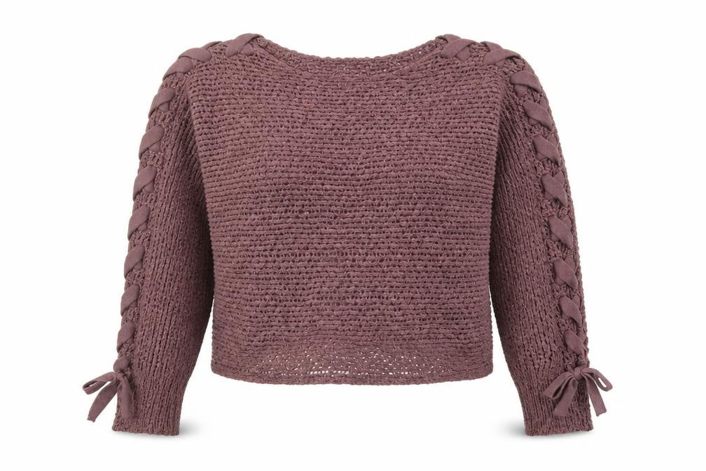 Cashel Womens Purple Boat Neck Acrylic Pullover Jumper Size XL