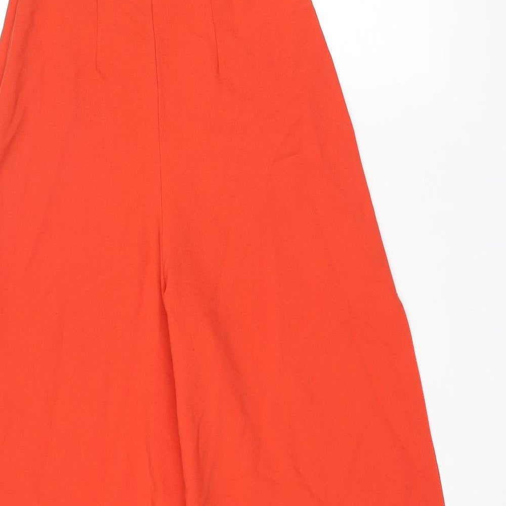 ASOS Womens Red Polyester Jumpsuit One-Piece Size 8 L24 in Zip - Side Slit