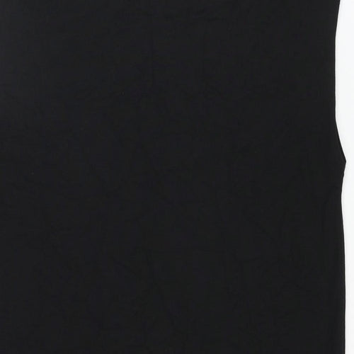 H&M Womens Black Polyester Jumper Dress Size S Crew Neck Pullover